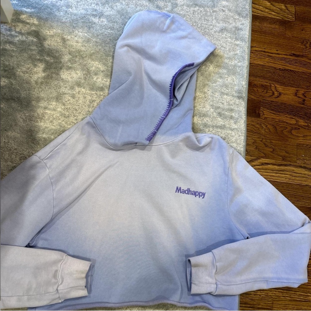 Madhappy cropped purple sweatshirt. Only worn once